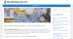 Desktop Screenshot of microbiologyinfo.com